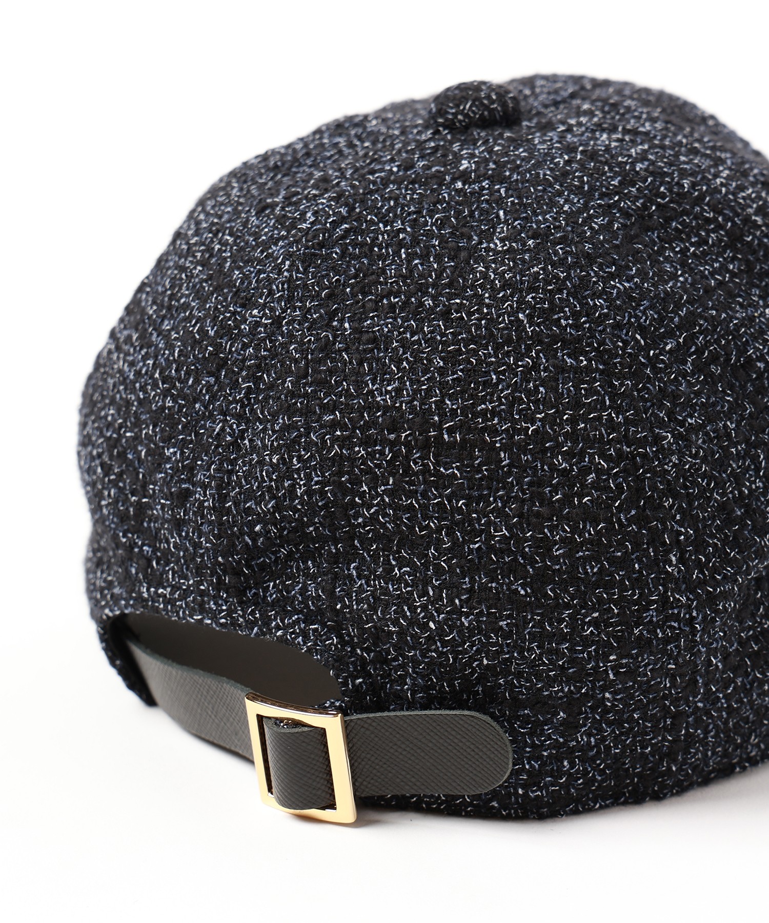 Butcher Tweed Leather Emblem Cap