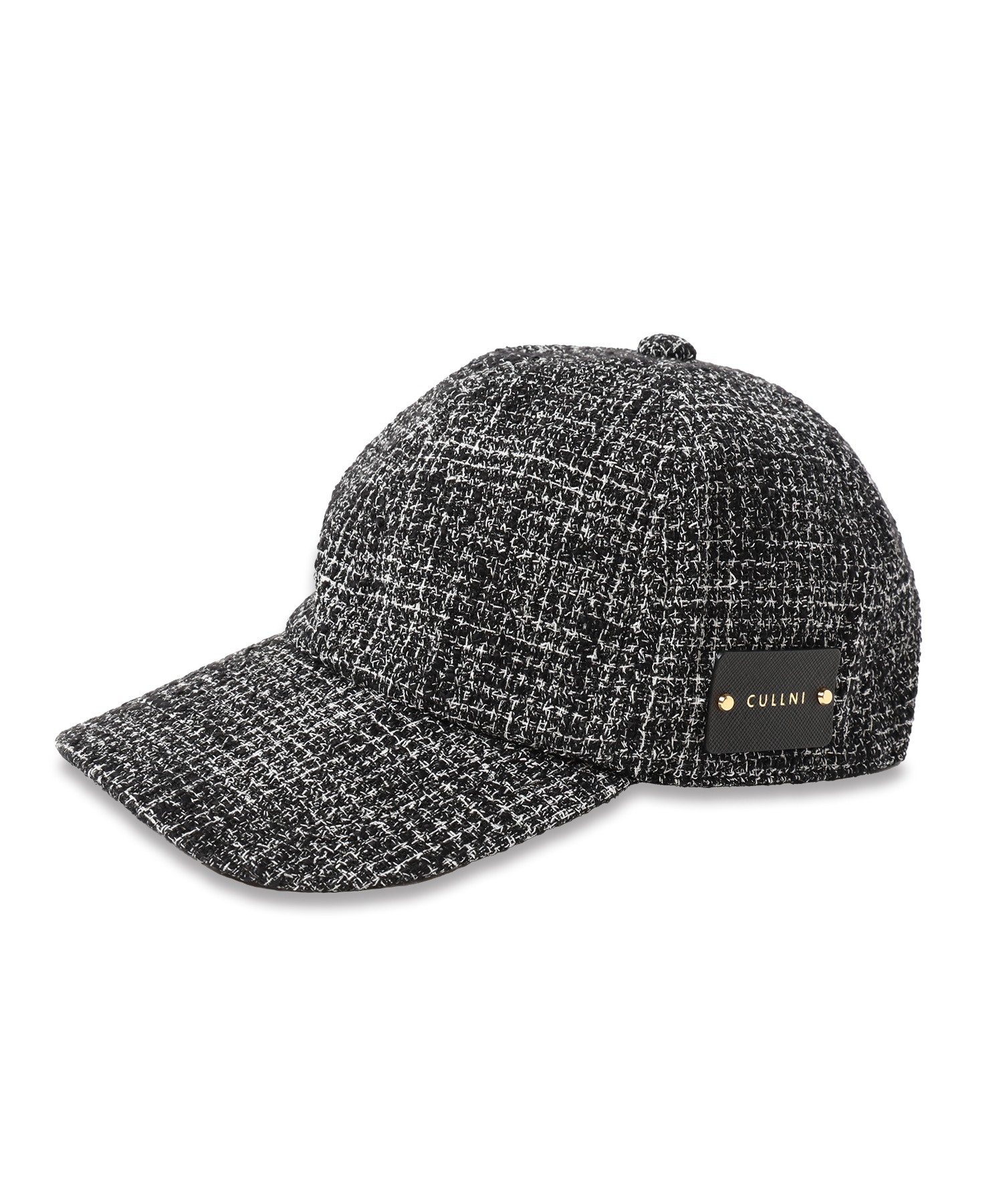 Butcher Tweed Leather Emblem Cap