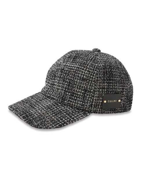 Butcher Tweed Leather Emblem Cap