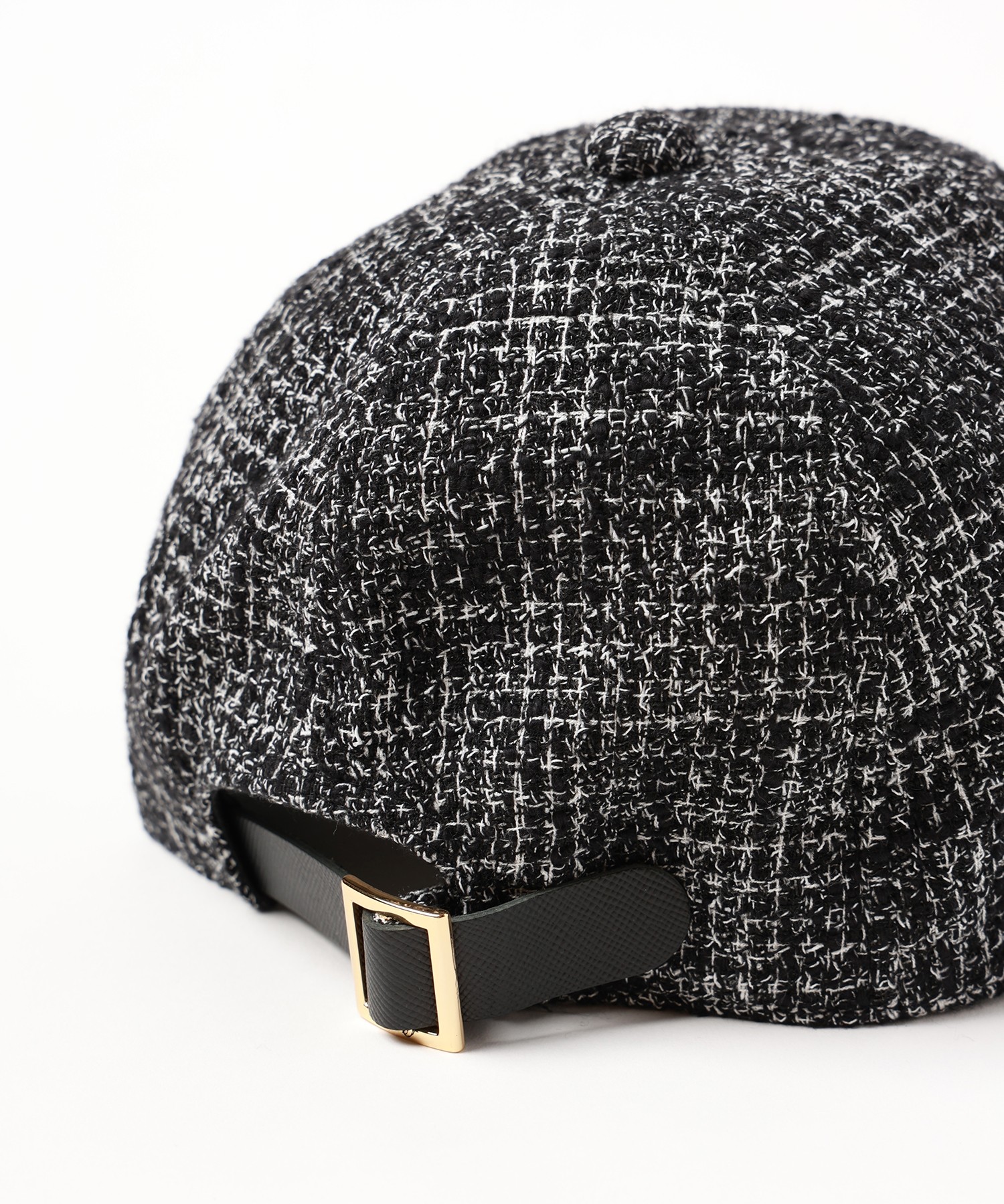 Butcher Tweed Leather Emblem Cap