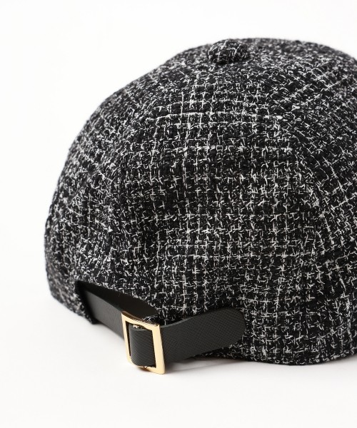 Butcher Tweed Leather Emblem Cap