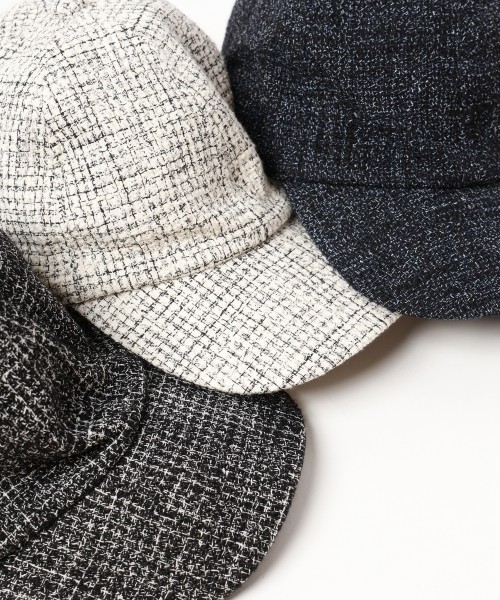 Butcher Tweed Leather Emblem Cap