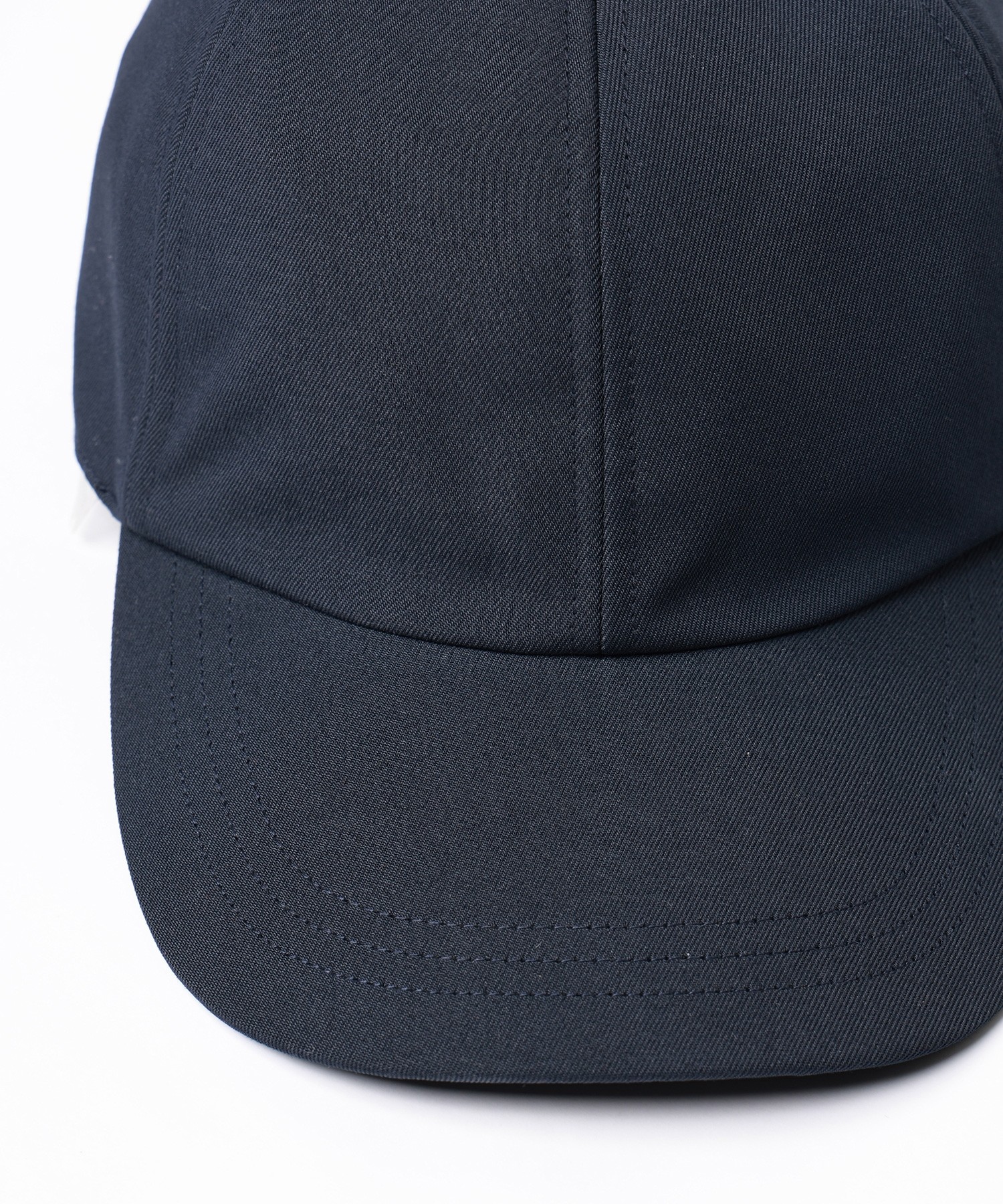 Wool Gabardine Leather Emblem Cap