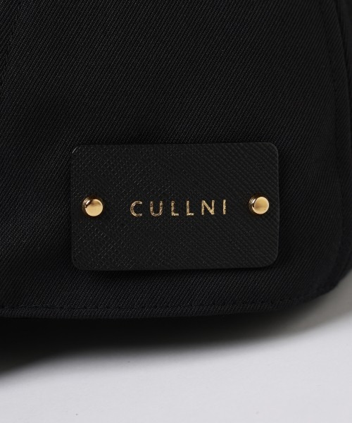 Wool Gabardine Leather Emblem Cap