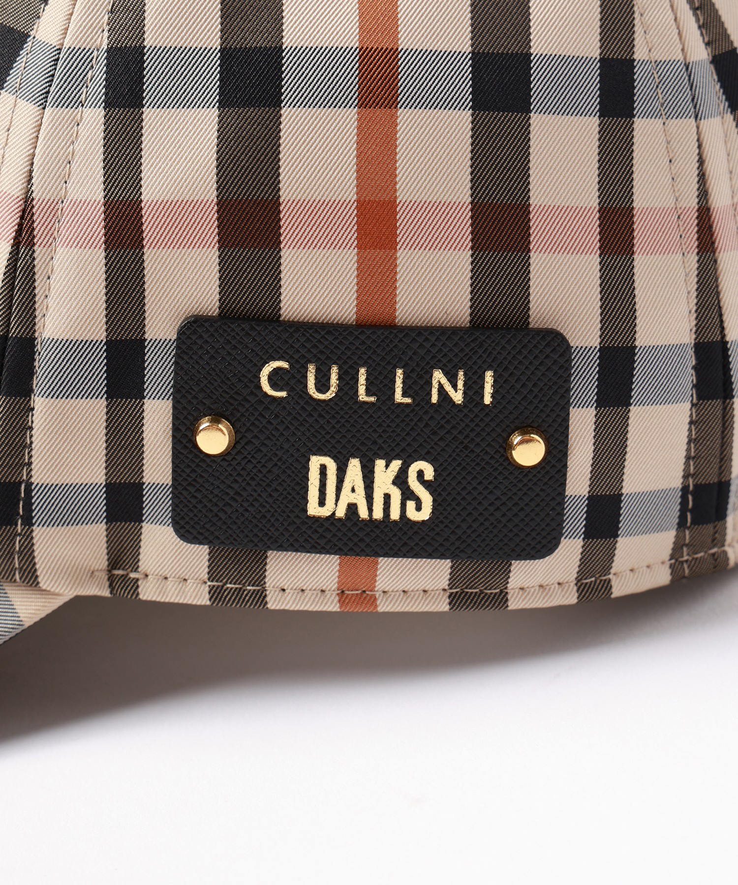 CULLNI for DAKS LONDON Leather Patch CAP