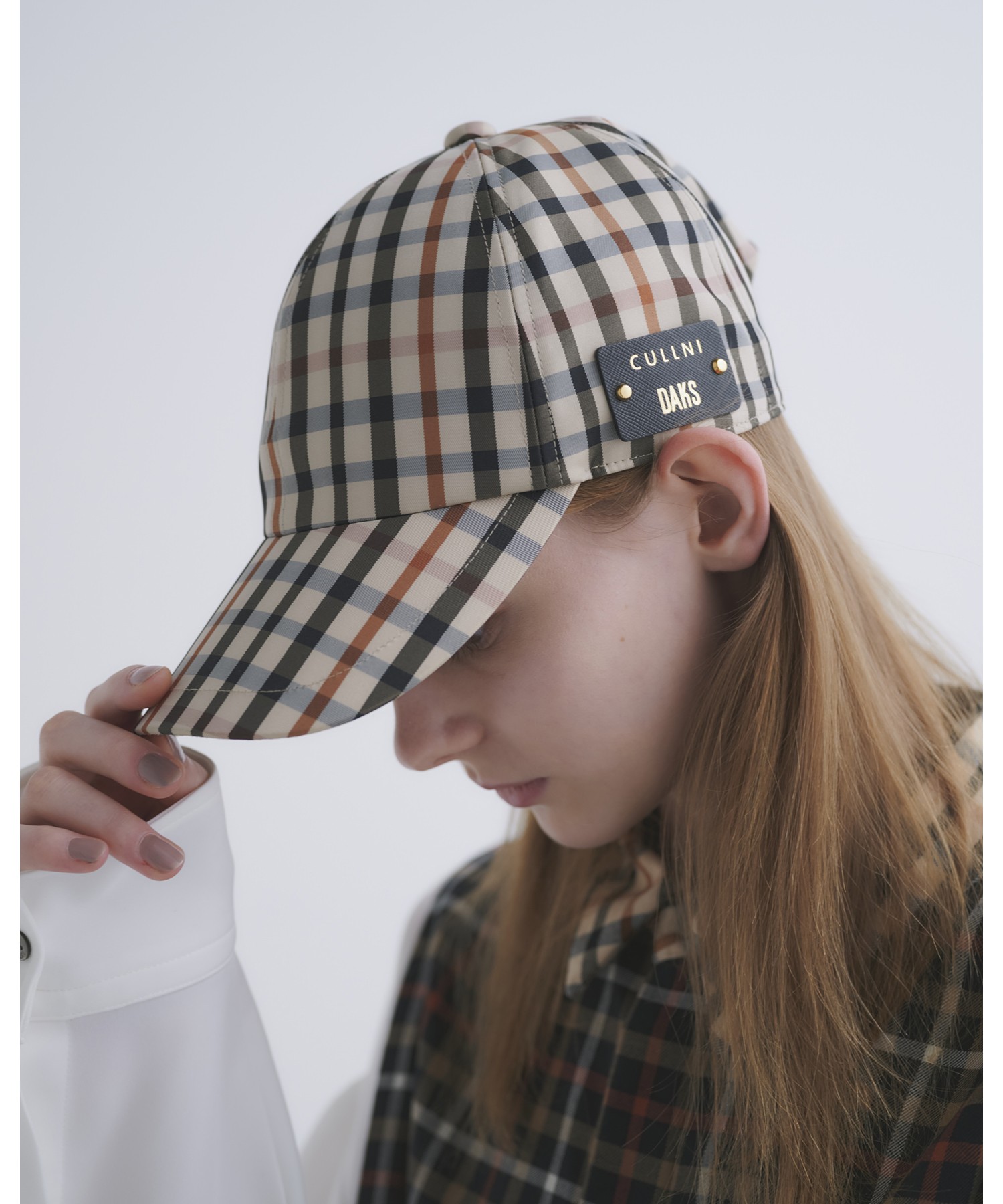 CULLNI for DAKS LONDON Leather Patch CAP