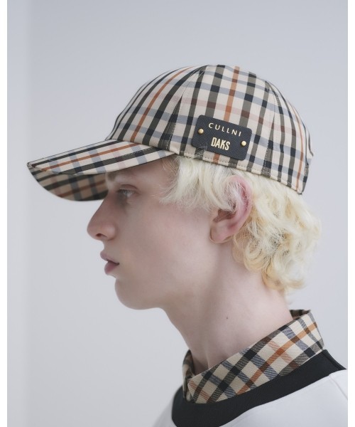 CULLNI for DAKS LONDON Leather Patch CAP