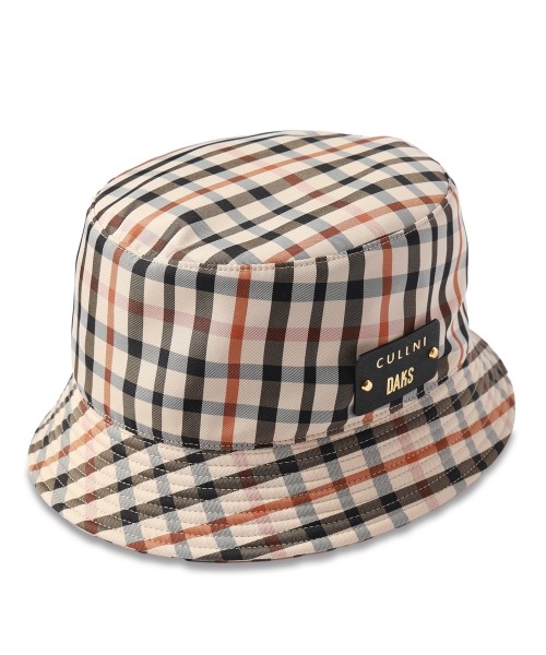 CULLNI for DAKS LONDON Leather Patch Bucket HAT