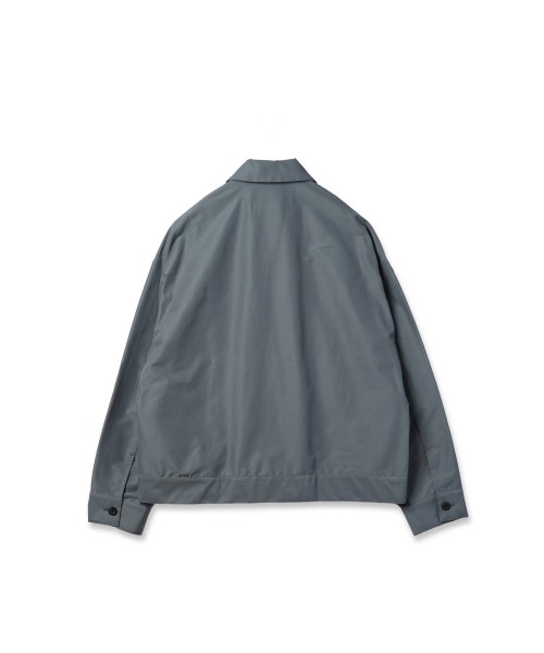 Front Pleated Zip Up Blouson