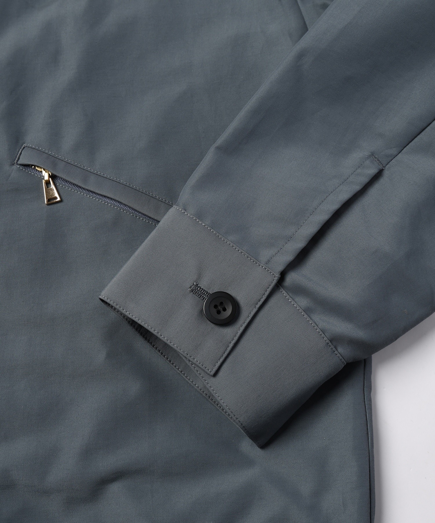 Front Pleated Zip Up Blouson