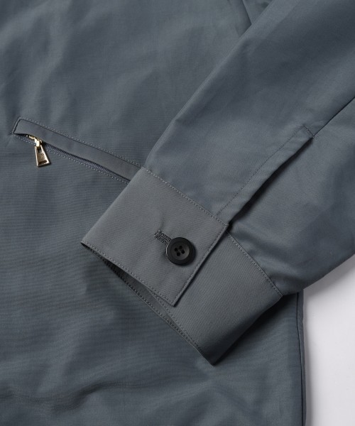 Front Pleated Zip Up Blouson