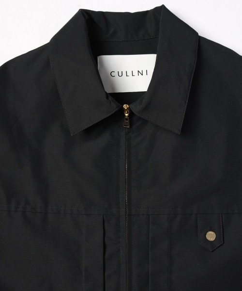 Front Pleated Zip Up Blouson