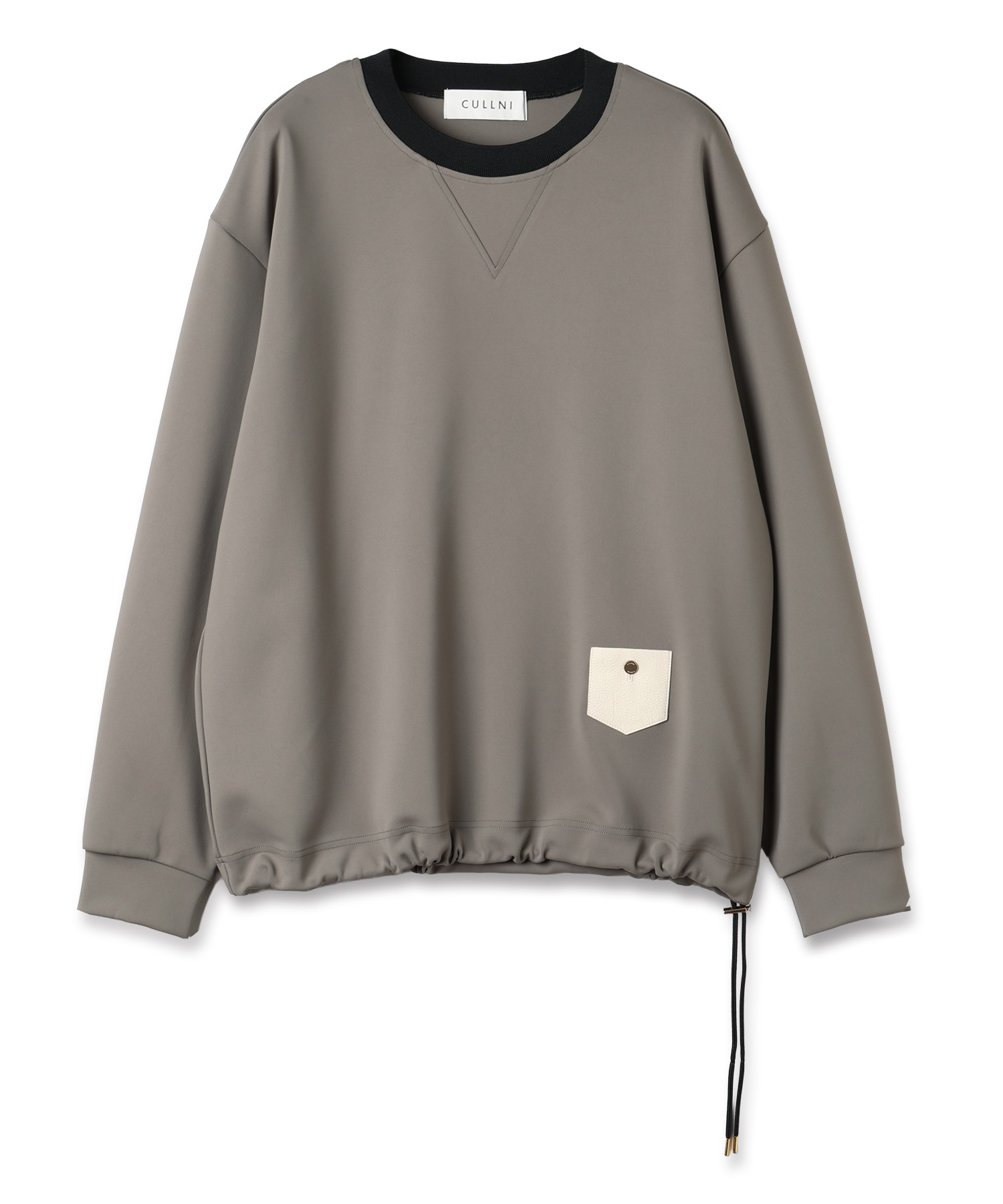 Leather Coin Pocket Pullorver