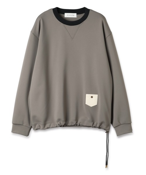 Leather Coin Pocket Pullorver