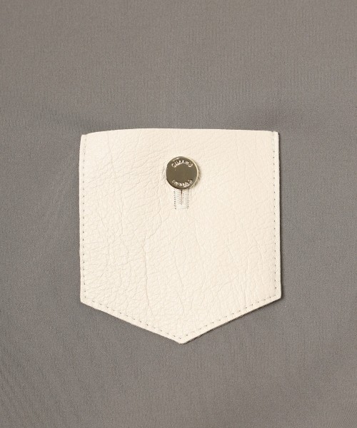 Leather Coin Pocket Pullorver