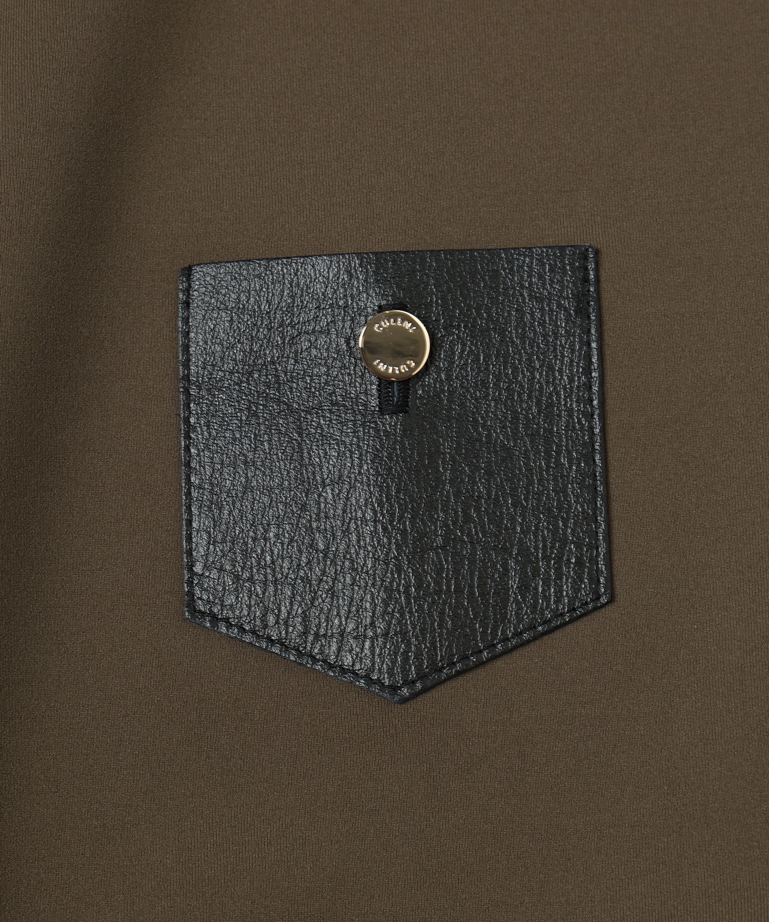 Leather Coin Pocket Pullorver