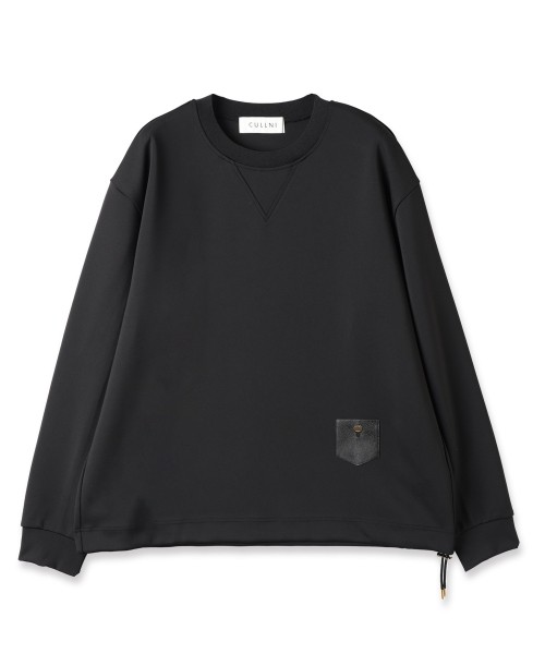 Leather Coin Pocket Pullorver