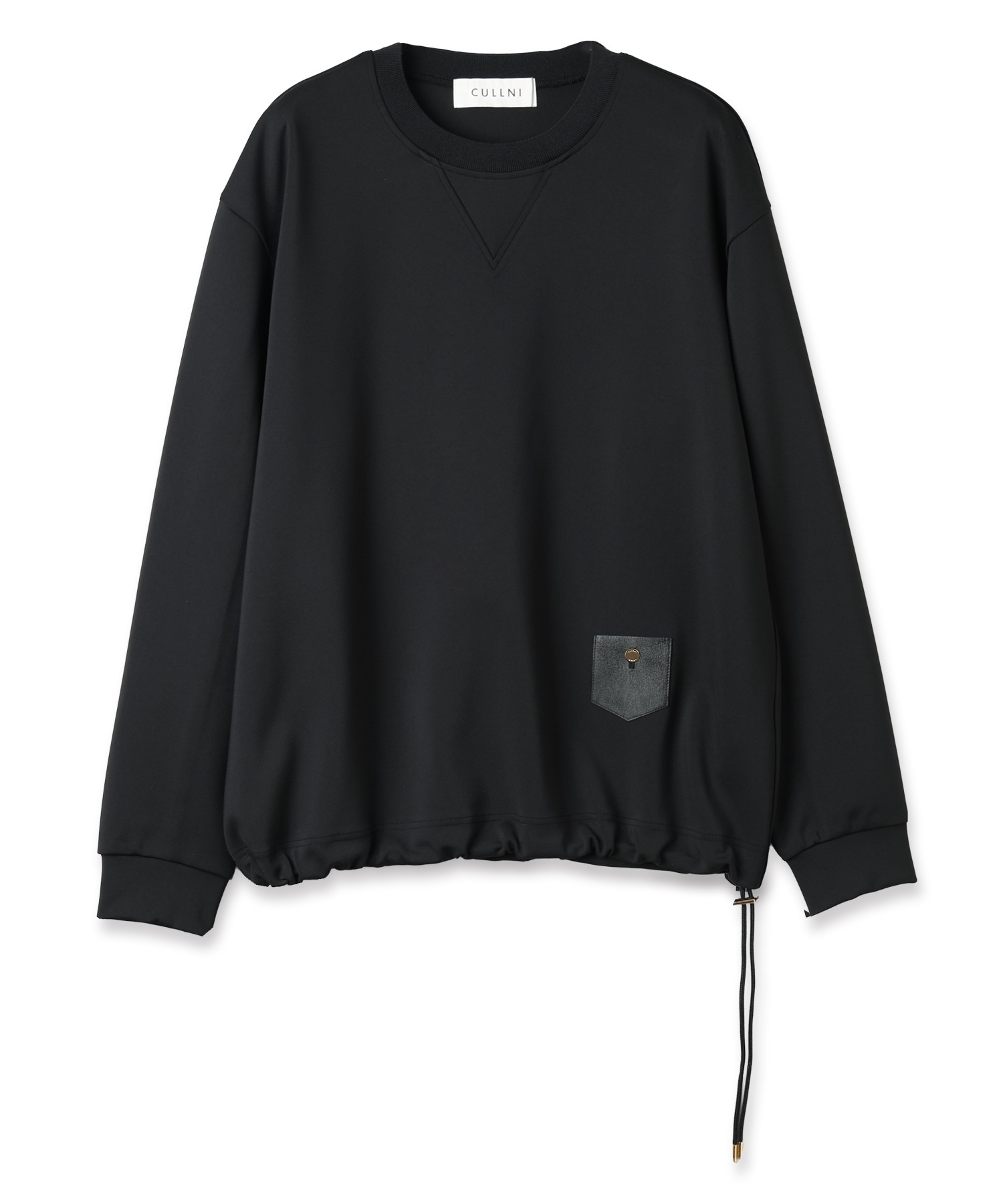 Leather Coin Pocket Pullorver