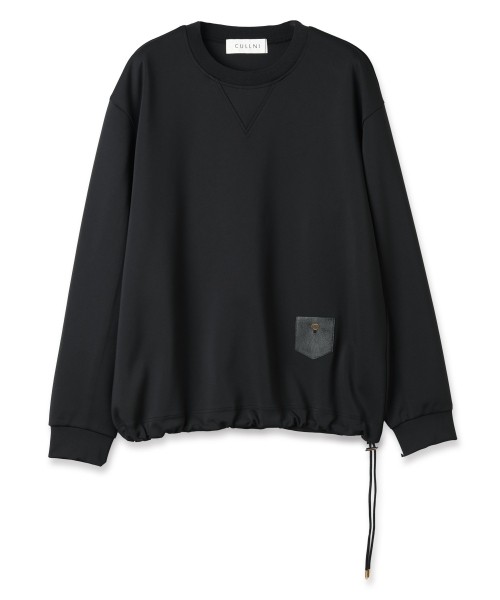 Leather Coin Pocket Pullorver