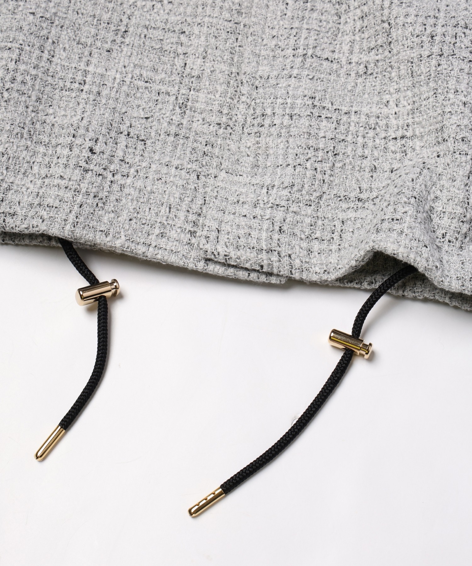 Leather Panel Tweed Mix Jacket