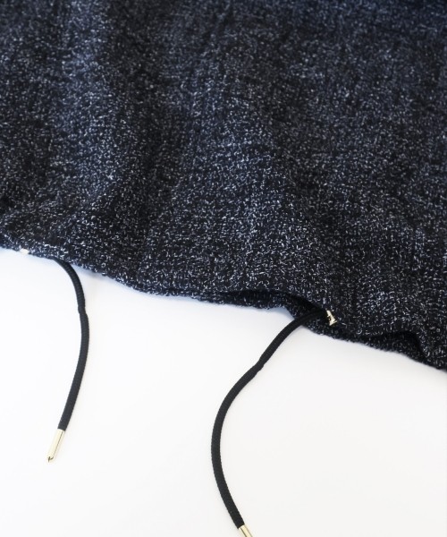 Leather Panel Tweed Mix Jacket