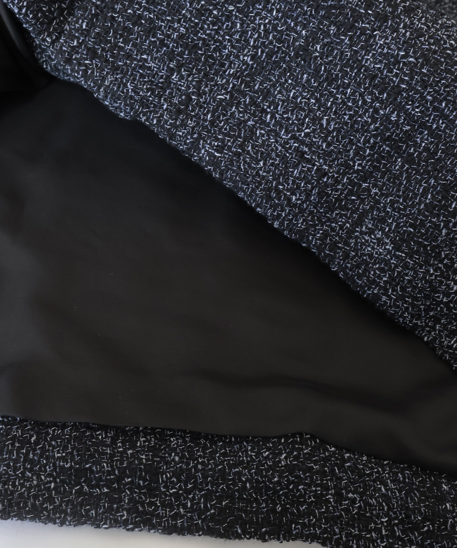 Leather Panel Tweed Mix Jacket