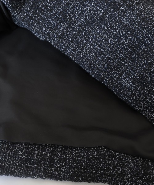 Leather Panel Tweed Mix Jacket