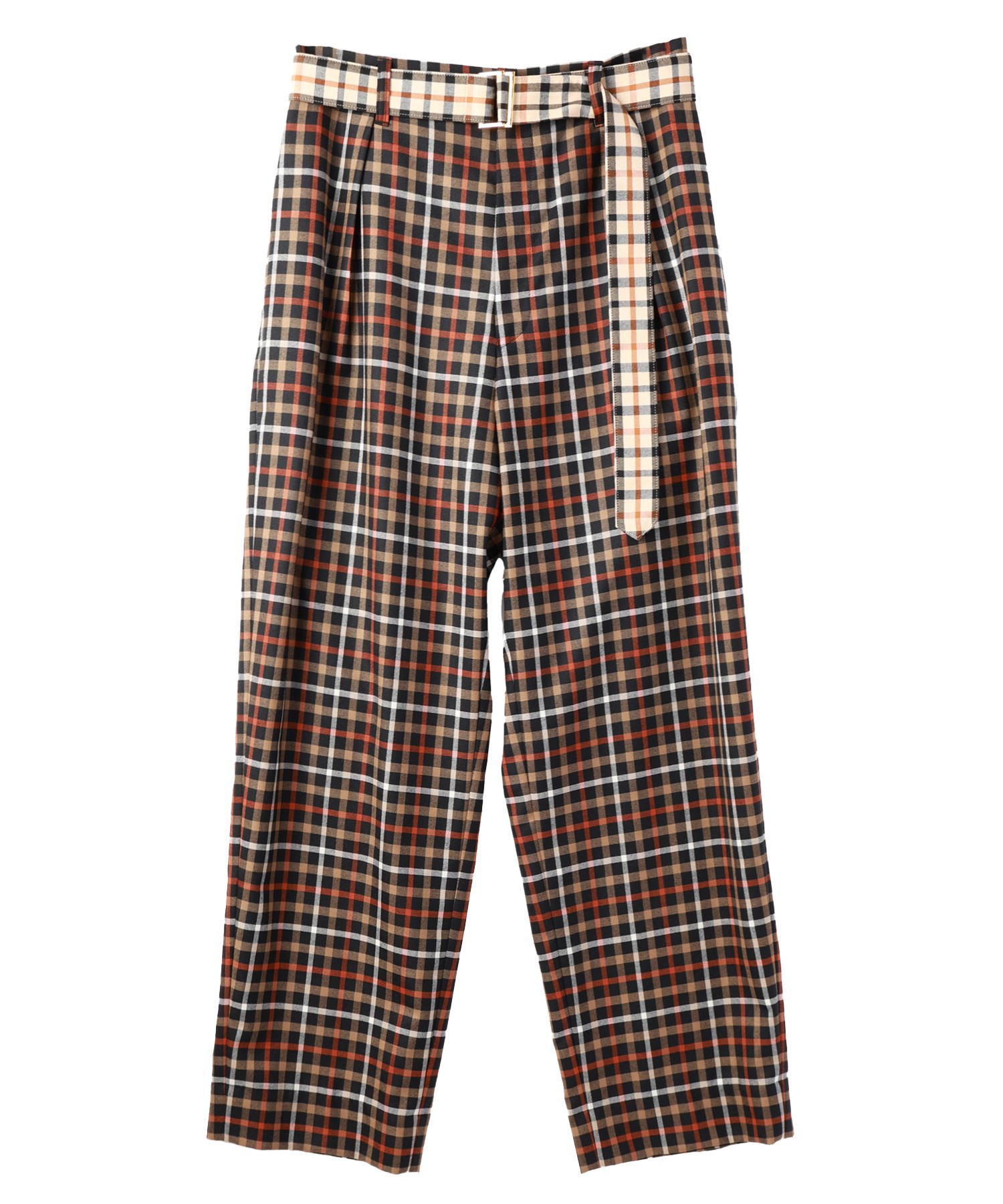 CULLNI for DAKS LONDON Tuck Pants with Long Belt