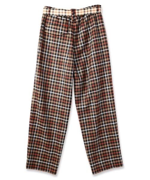 CULLNI for DAKS LONDON Tuck Pants with Long Belt
