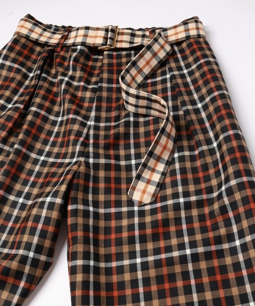 CULLNI ONLINE / CULLNI for DAKS LONDON Tuck Pants with Long Belt