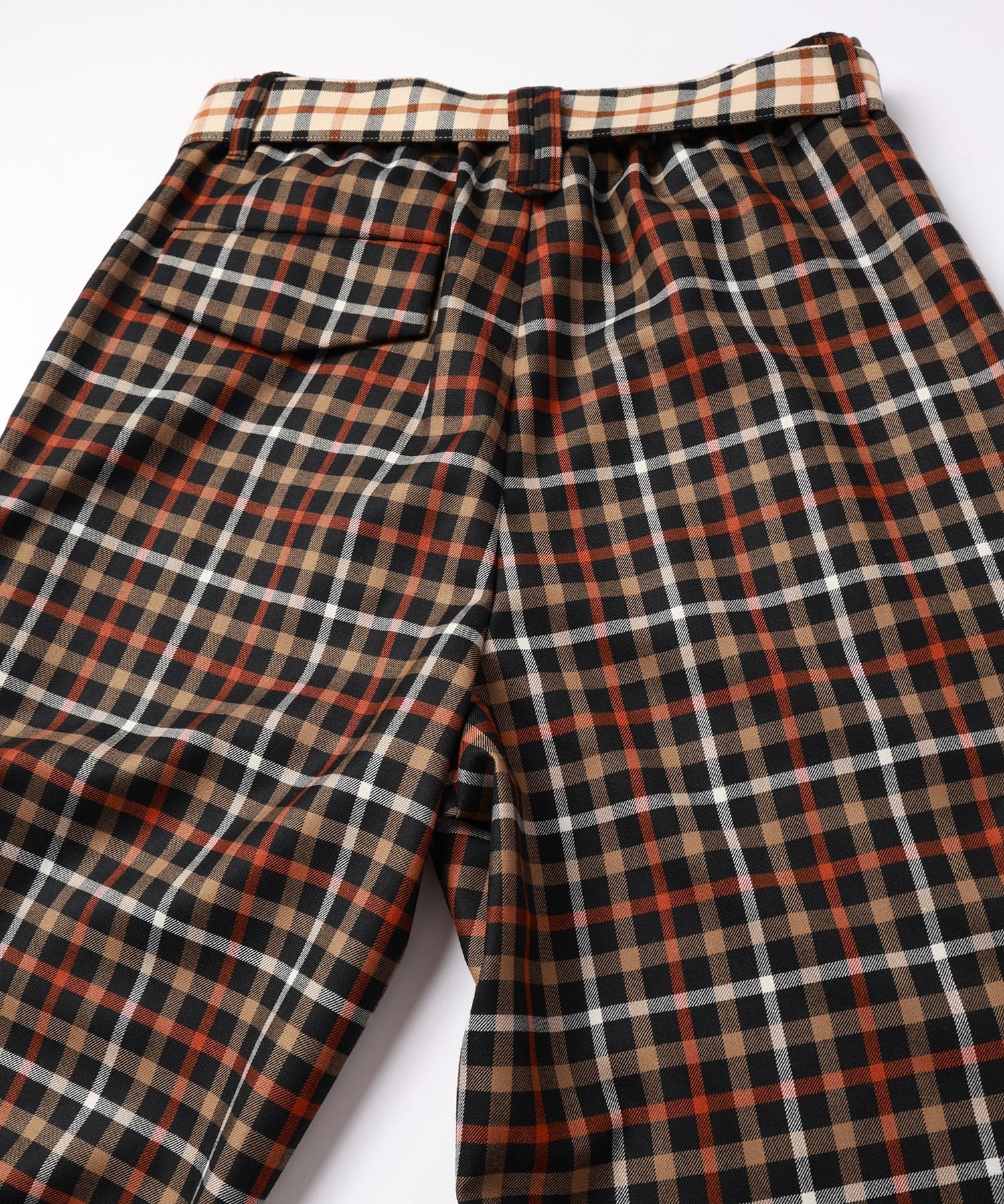 CULLNI for DAKS LONDON Tuck Pants with Long Belt