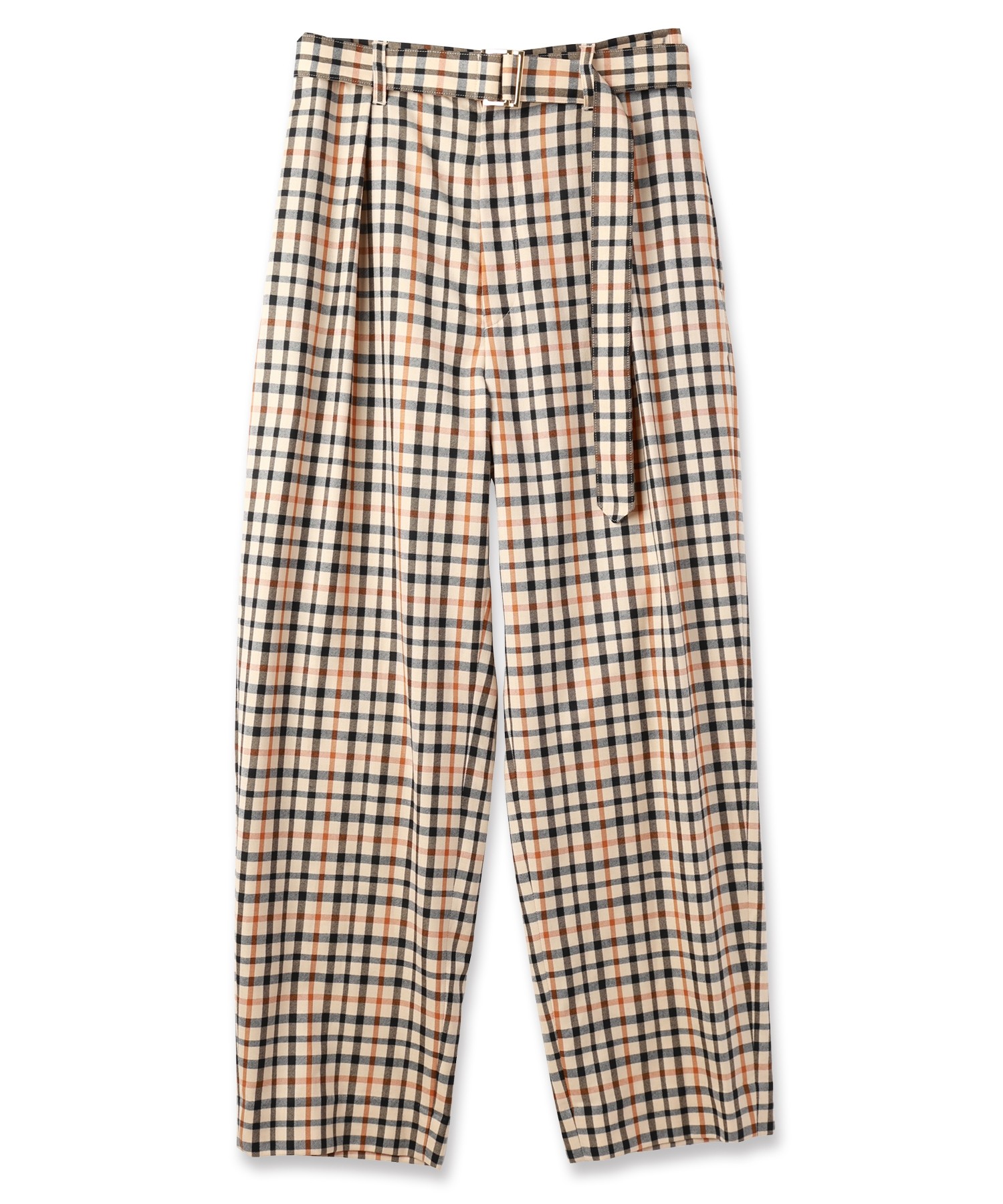 CULLNI for DAKS LONDON Tuck Pants with Long Belt