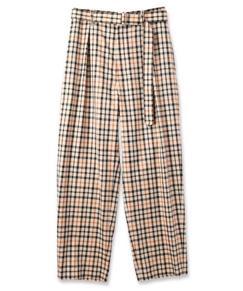 CULLNI for DAKS LONDON Tuck Pants with Long Belt