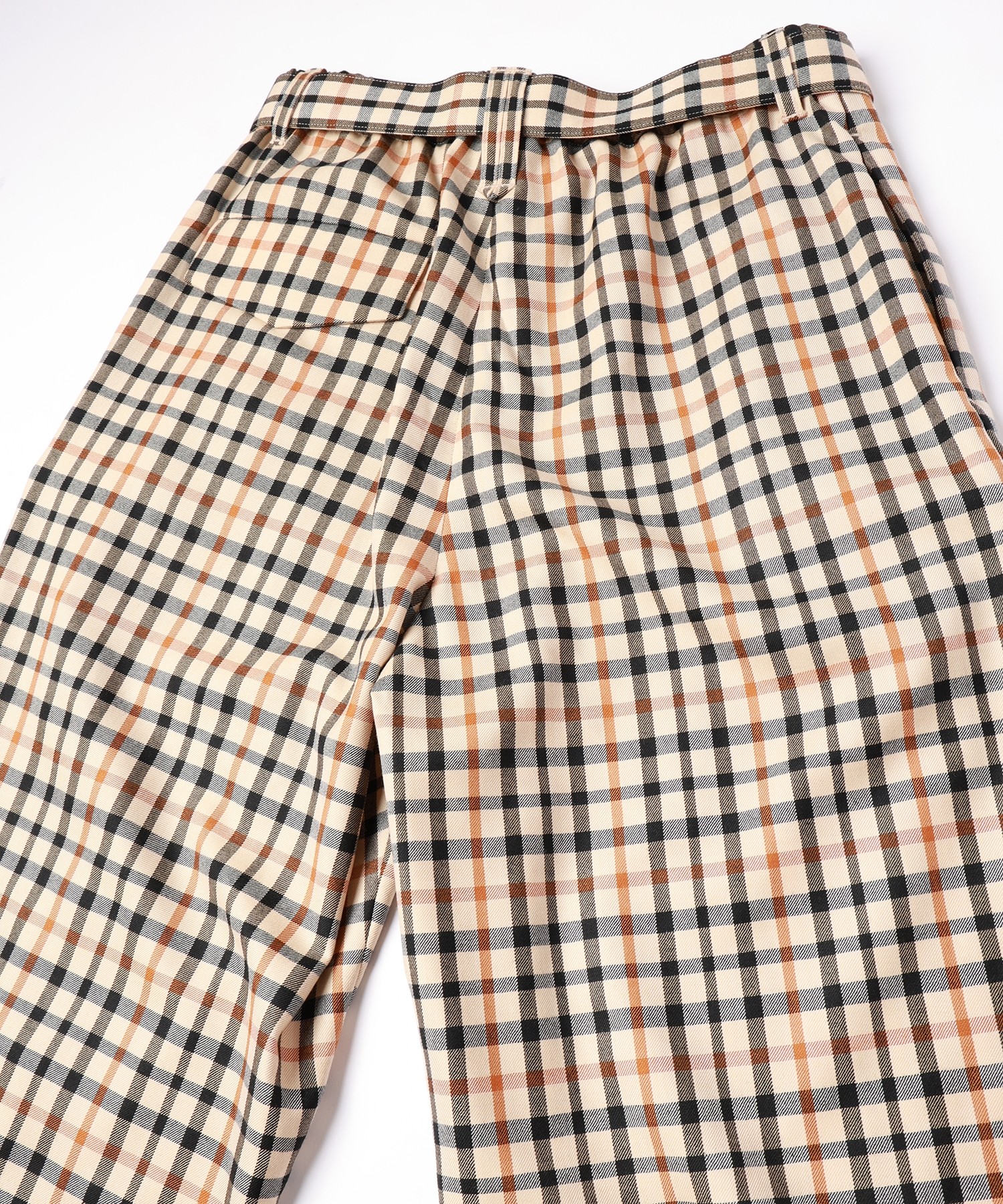 CULLNI for DAKS LONDON Tuck Pants with Long Belt