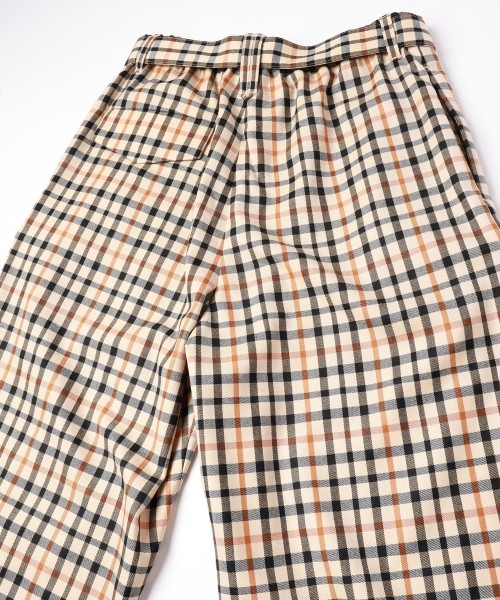 CULLNI for DAKS LONDON Tuck Pants with Long Belt