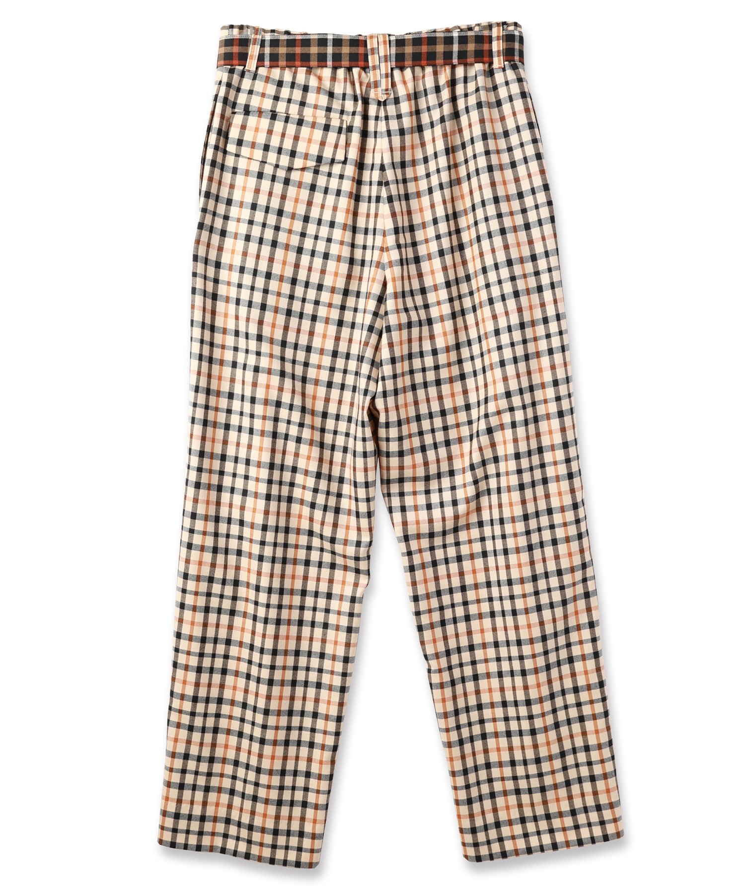 CULLNI for DAKS LONDON Tuck Pants with Long Belt