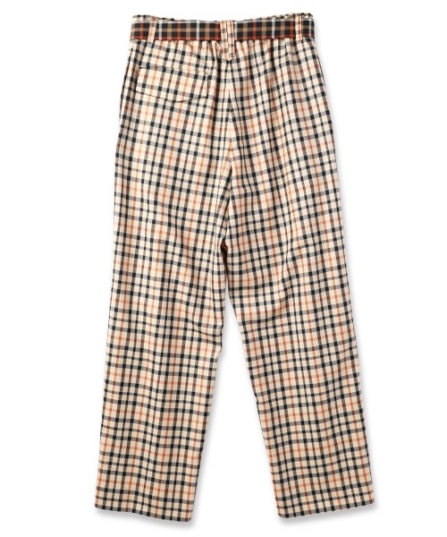 CULLNI for DAKS LONDON Tuck Pants with Long Belt