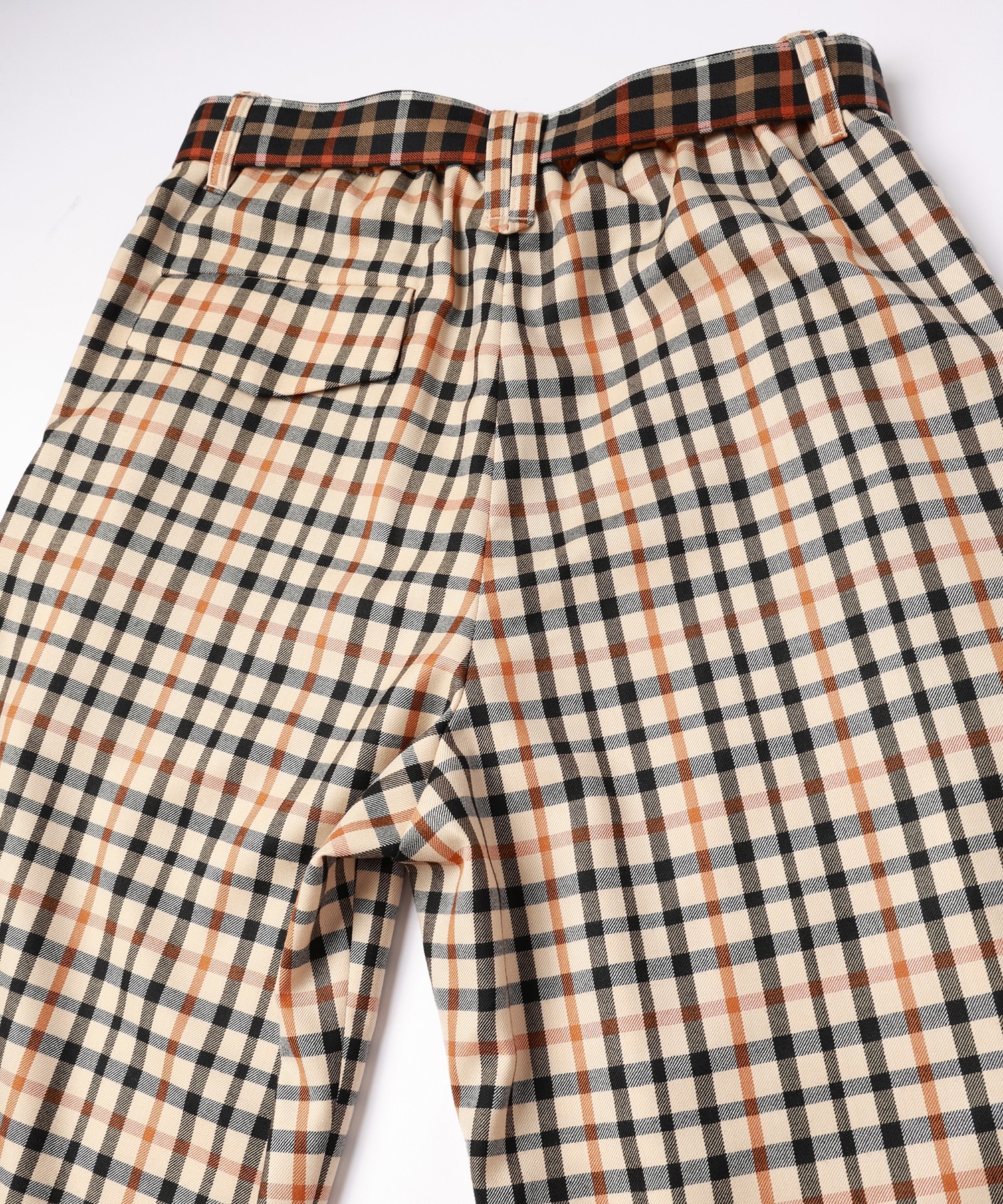 CULLNI for DAKS LONDON Tuck Pants with Long Belt