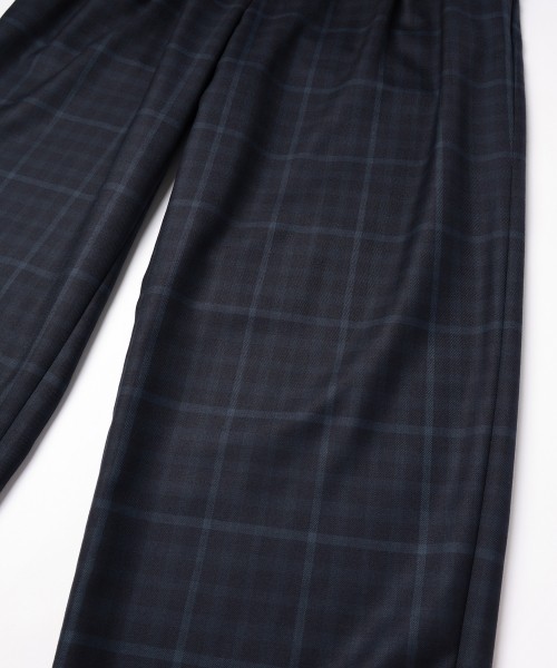 CULLNI for DAKS LONDON Tuck Pants with Long Belt