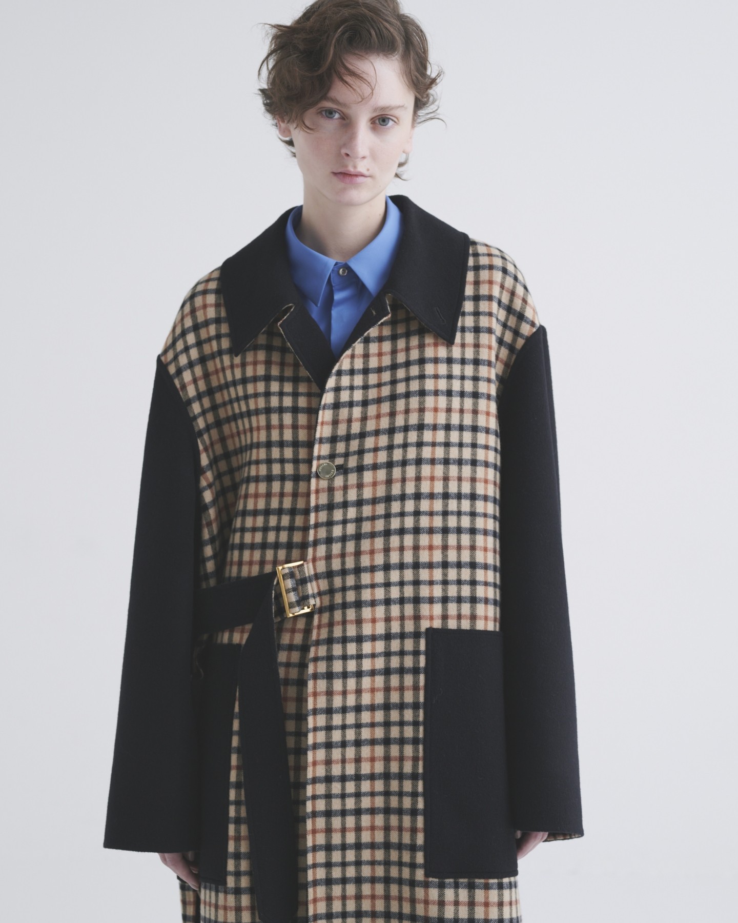 CULLNI for DAKS LONDON Tie Locken Long Coat