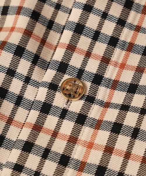 CULLNI for DAKS LONDON Asymmetrical Switching Chin Tab Shirt