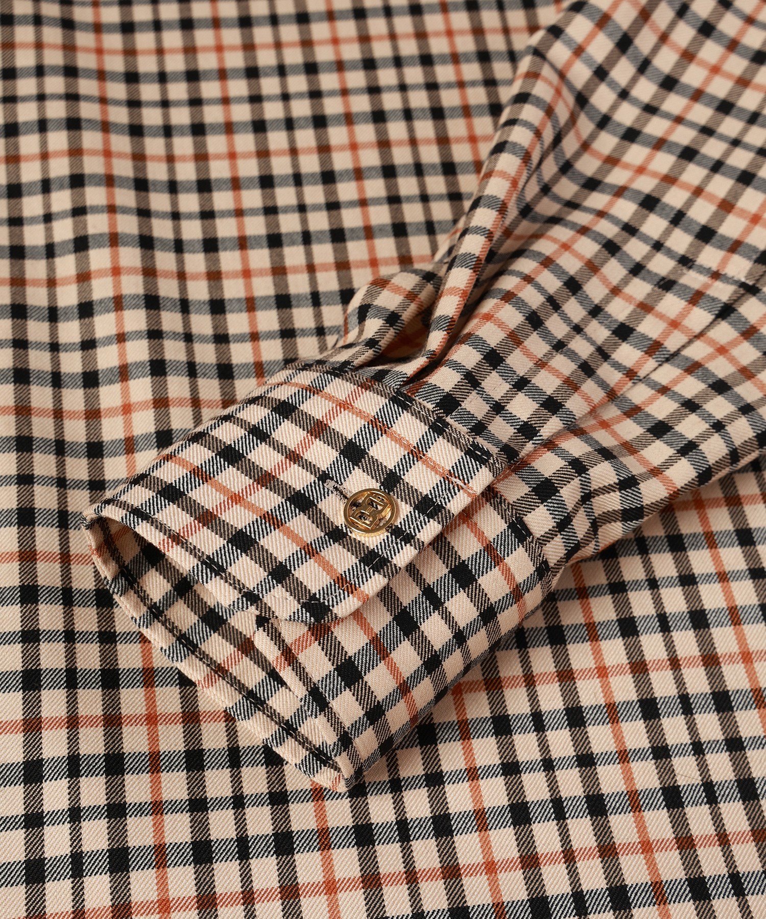 CULLNI for DAKS LONDON Asymmetrical Switching Chin Tab Shirt