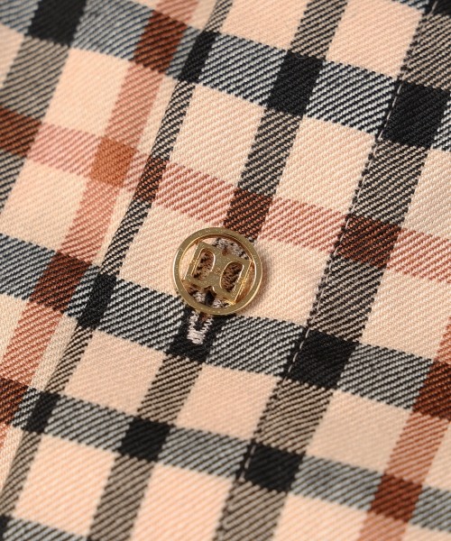 CULLNI for DAKS LONDON Asymmetrical Switching Chin Tab Shirt