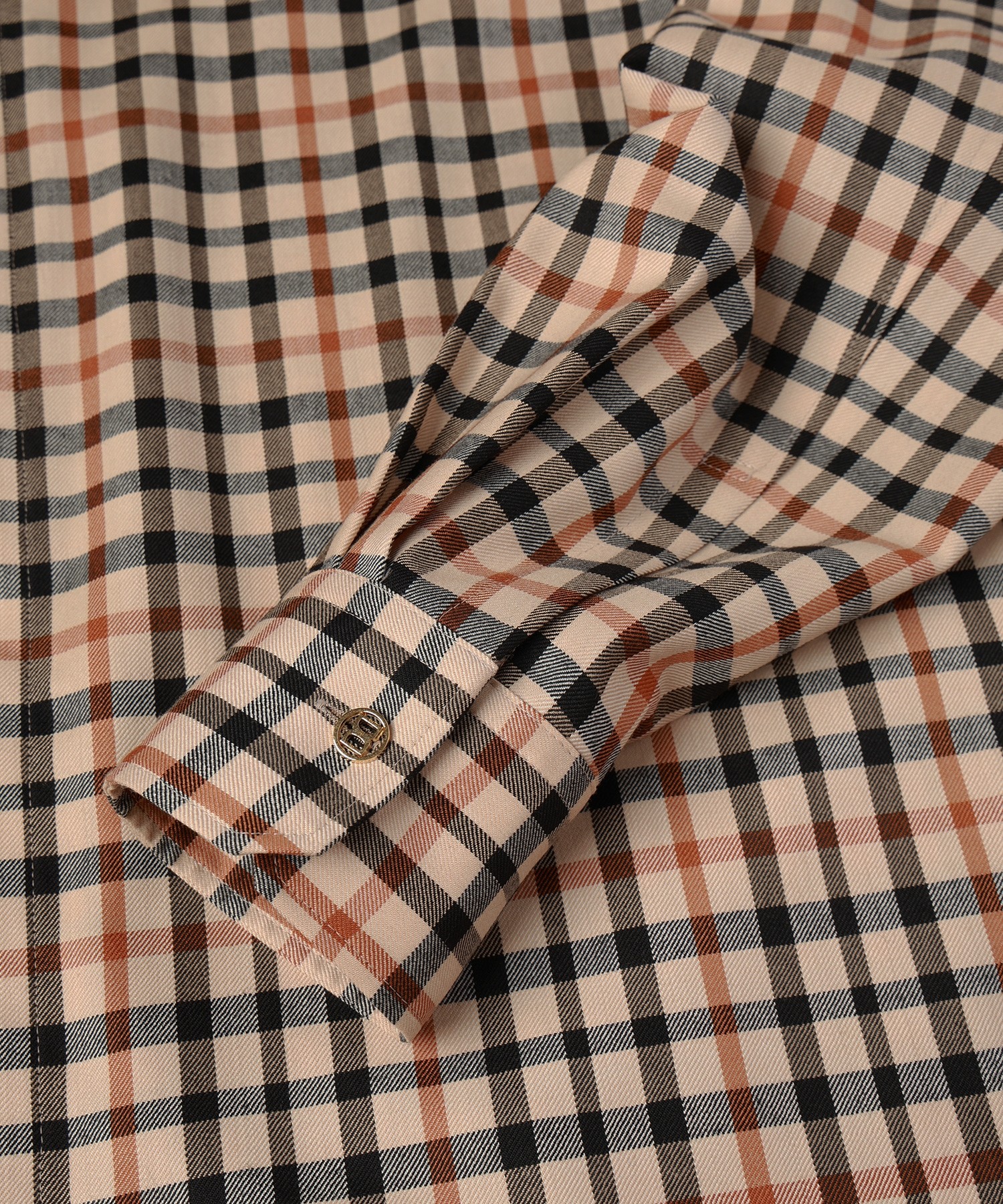 CULLNI for DAKS LONDON Asymmetrical Switching Chin Tab Shirt