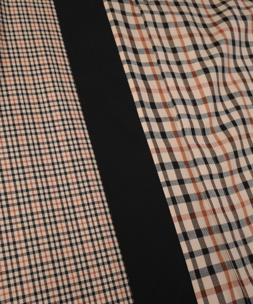 CULLNI for DAKS LONDON Asymmetrical Switching Chin Tab Shirt