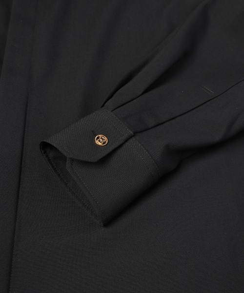 CULLNI for DAKS LONDON Asymmetrical Switching Chin Tab Shirt