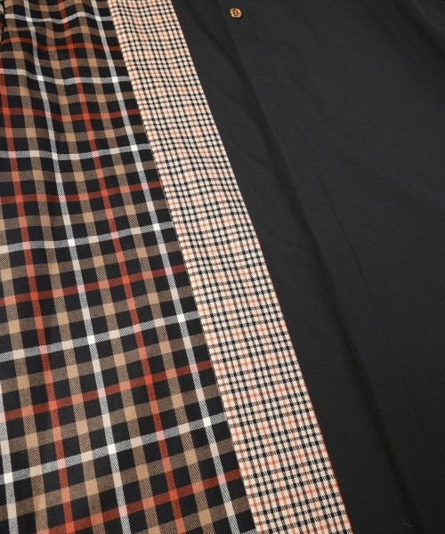 CULLNI for DAKS LONDON Asymmetrical Switching Chin Tab Shirt