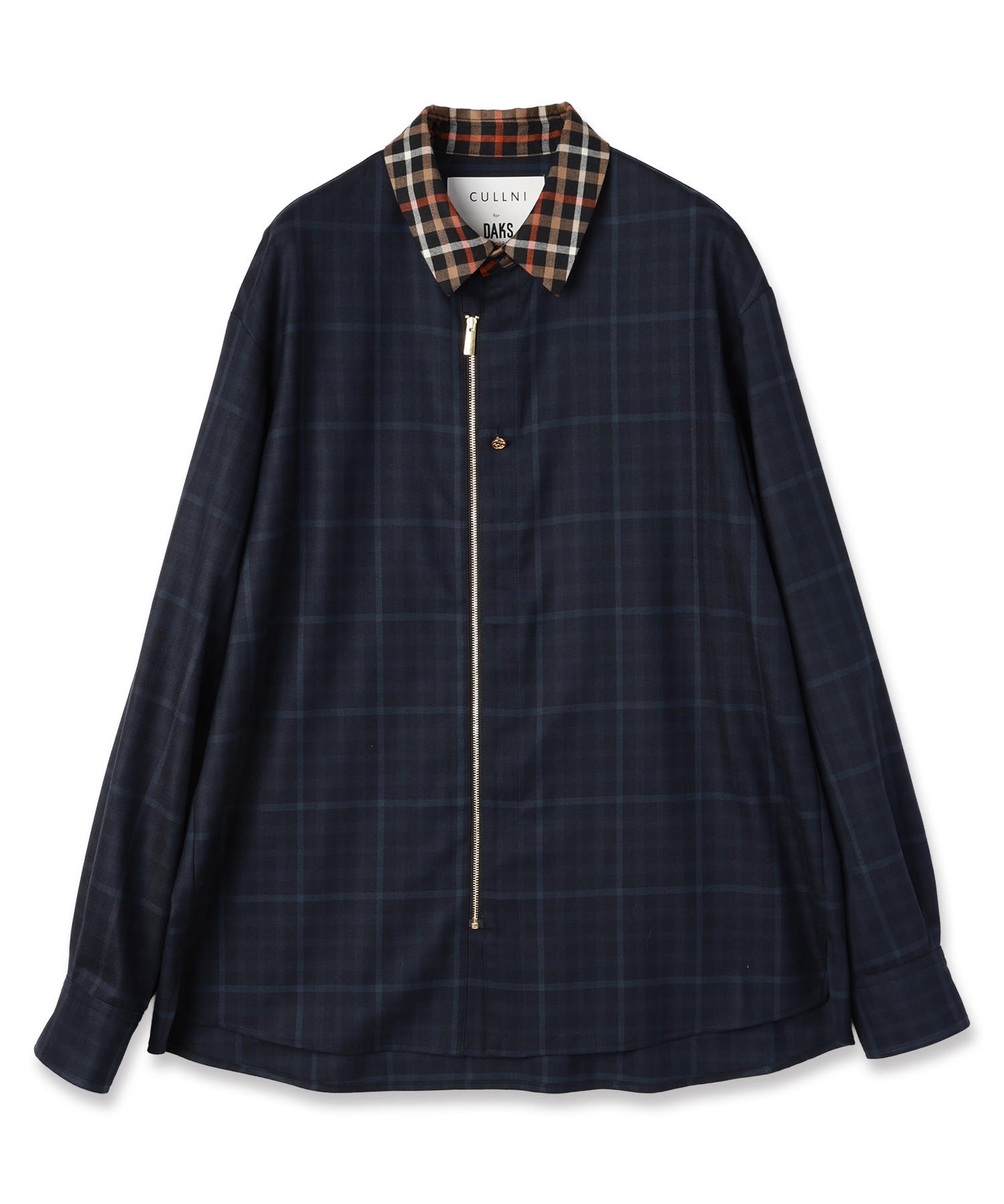 CULLNI for DAKS LONDON Front Zip Shirt
