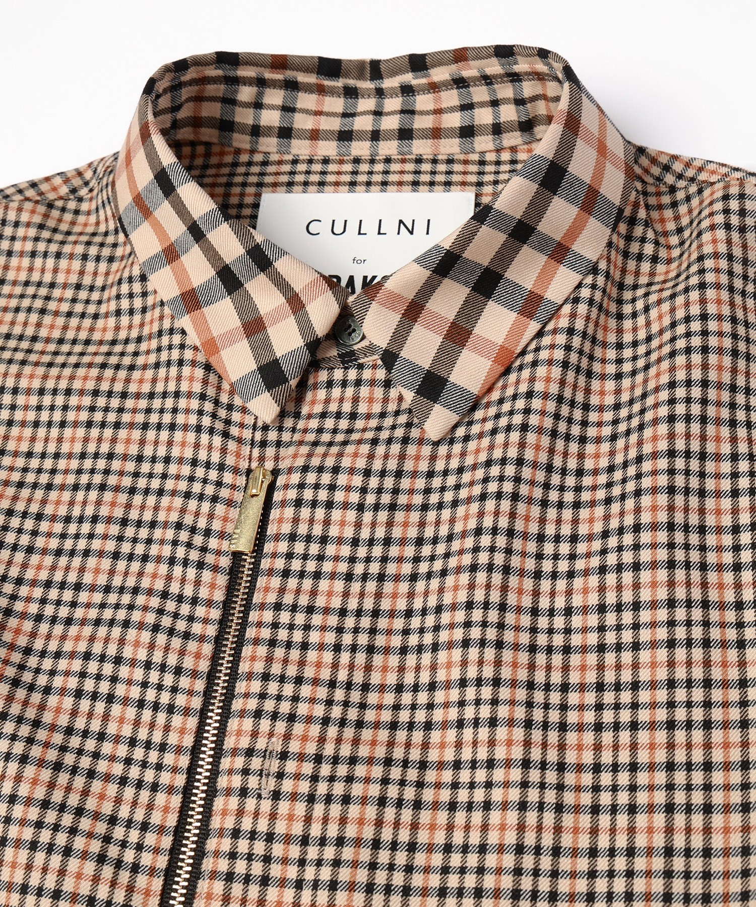CULLNI for DAKS LONDON Front Zip Shirt
