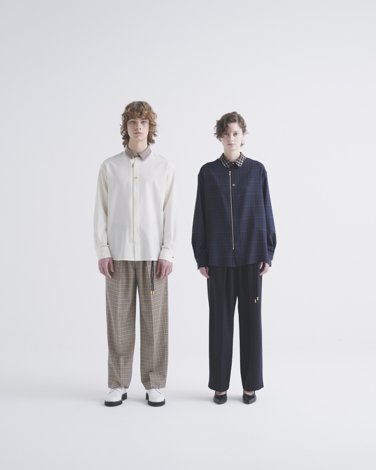 CULLNI for DAKS LONDON Front Zip Shirt